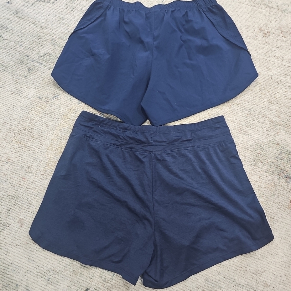 New Balance, Reebok Shorts Navy Blue Size Medium - Picture 6 of 11